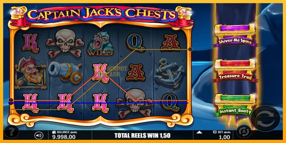 Captain Jacks Chests машина за игри за пари, слика 2