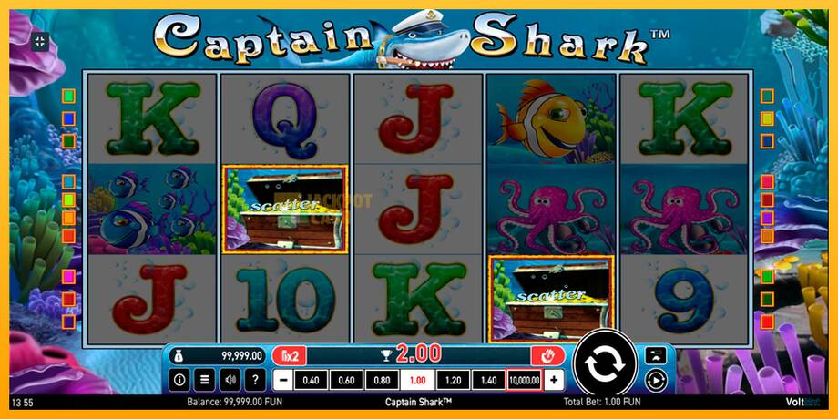 Captain Shark машина за игри за пари, слика 3