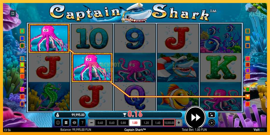 Captain Shark машина за игри за пари, слика 6