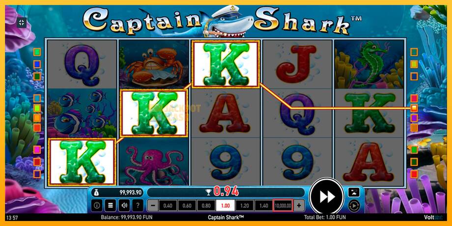 Captain Shark машина за игри за пари, слика 9