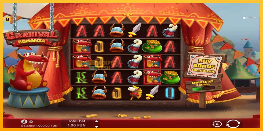 Carnival Bonanza машина за игри за пари, слика 1