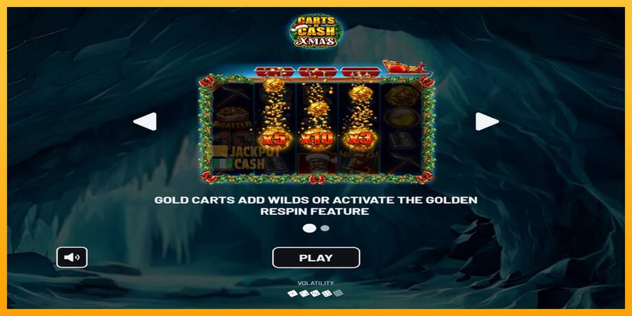 Carts of Cash Xmas машина за игри за пари, слика 1