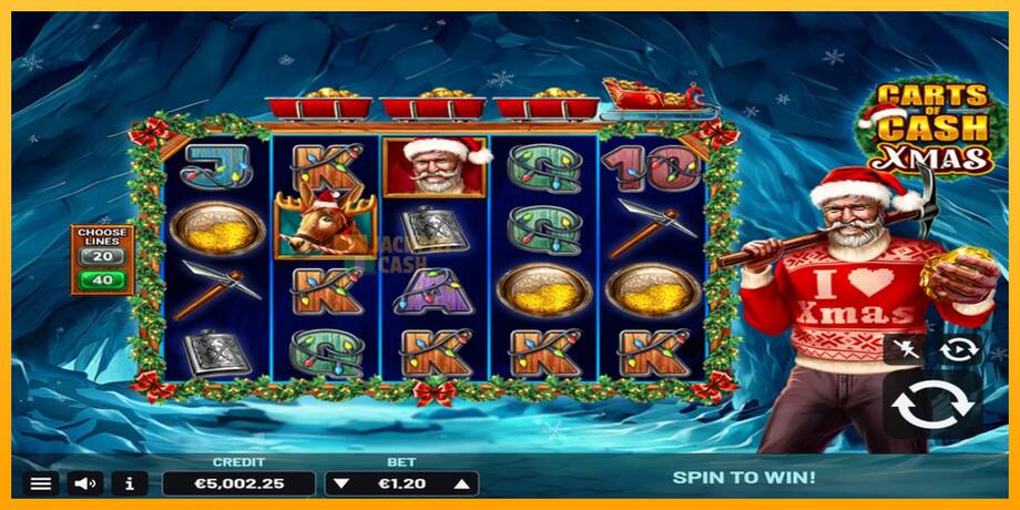 Carts of Cash Xmas машина за игри за пари, слика 2