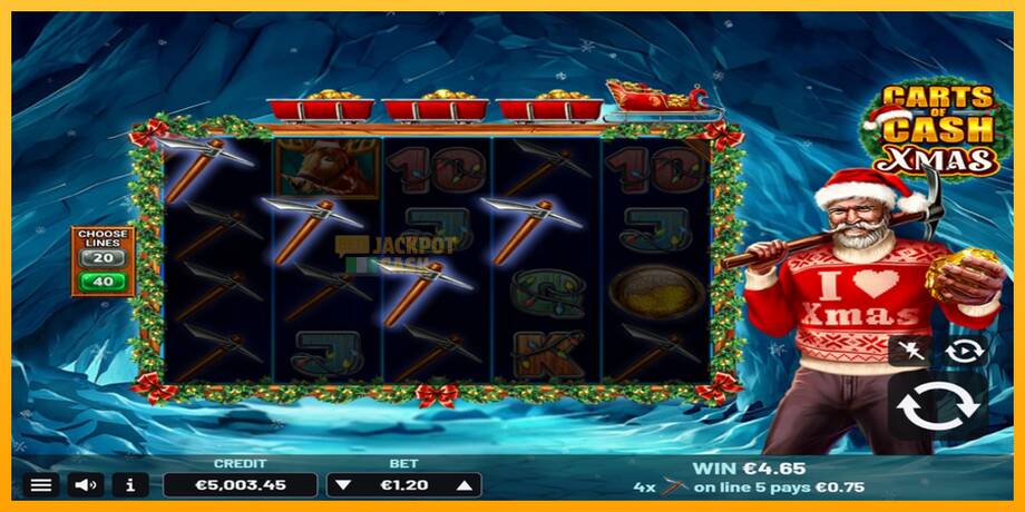 Carts of Cash Xmas машина за игри за пари, слика 3