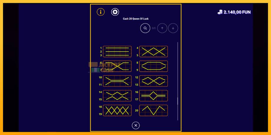 Cash 20 Queen of Luck машина за игри за пари, слика 7