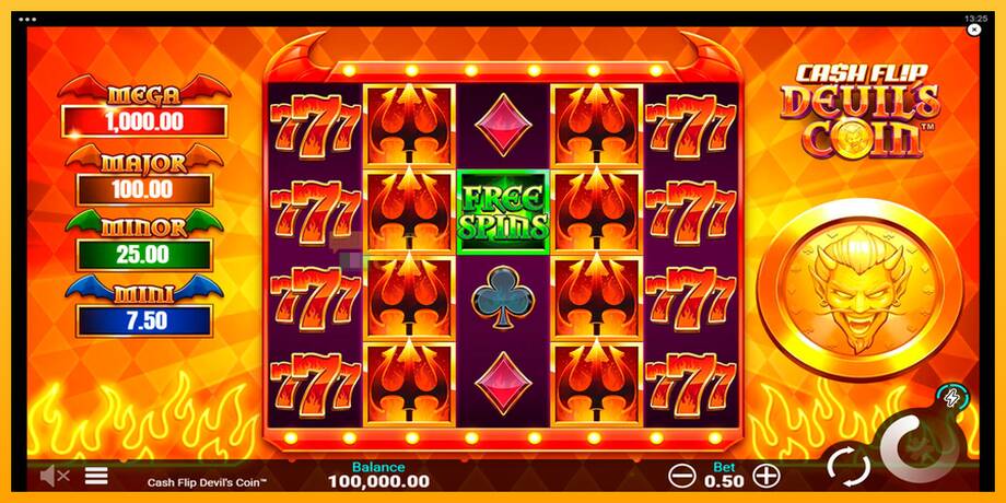 Cash Flip Devils Coin машина за игри за пари, слика 1