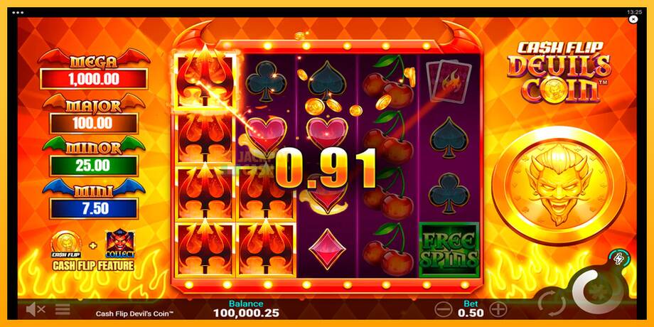 Cash Flip Devils Coin машина за игри за пари, слика 4