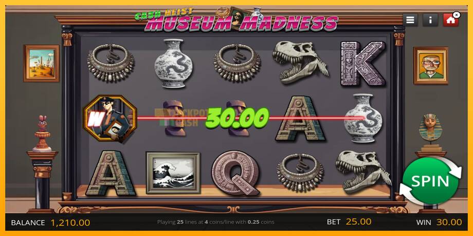 Cash Heist Museum Madness машина за игри за пари, слика 4