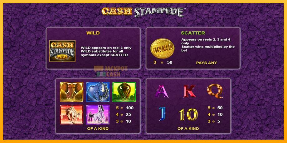 Cash Stampede машина за игри за пари, слика 2