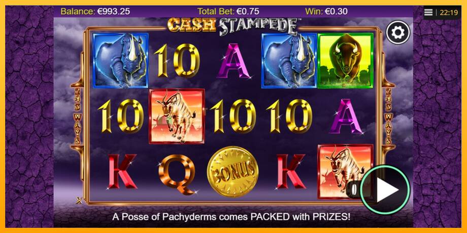 Cash Stampede машина за игри за пари, слика 3