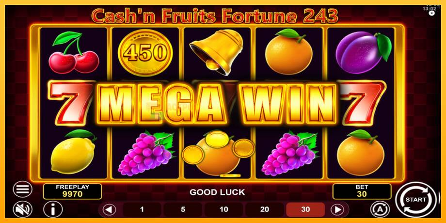 Cashn Fruits Fortune 243 машина за игри за пари, слика 3