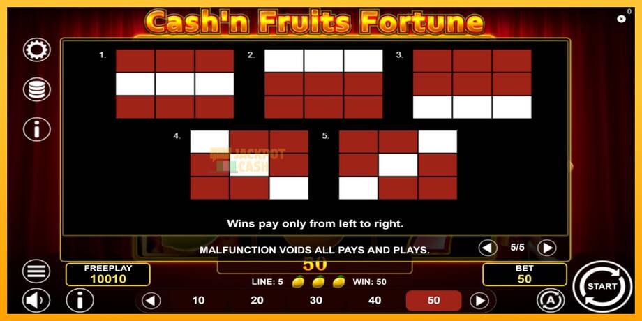 Cashn Fruits Fortune машина за игри за пари, слика 7