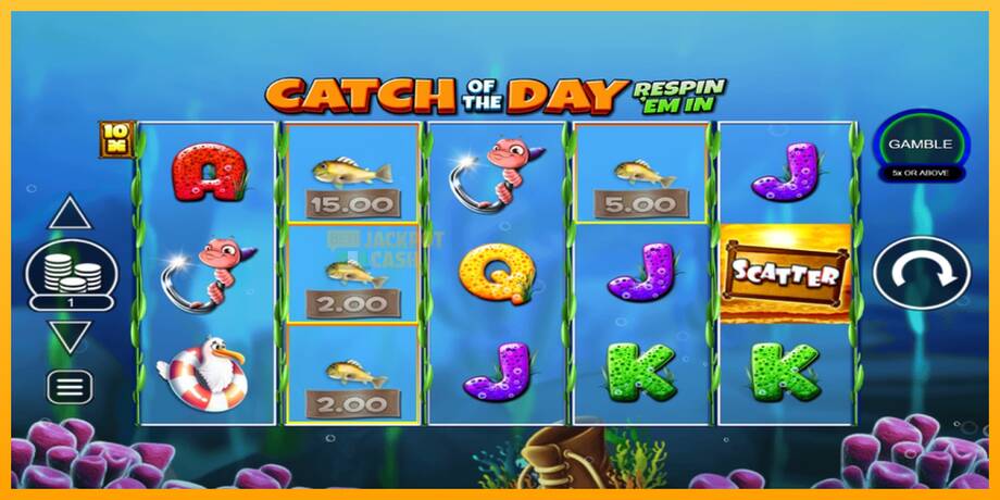 Catch of the Day Respin Em In машина за игри за пари, слика 1