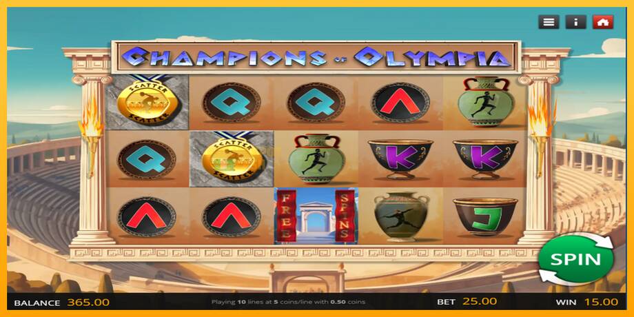 Champions of Olympia машина за игри за пари, слика 2