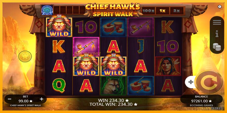 Chief Hawk’s Spirit Walk машина за игри за пари, слика 4