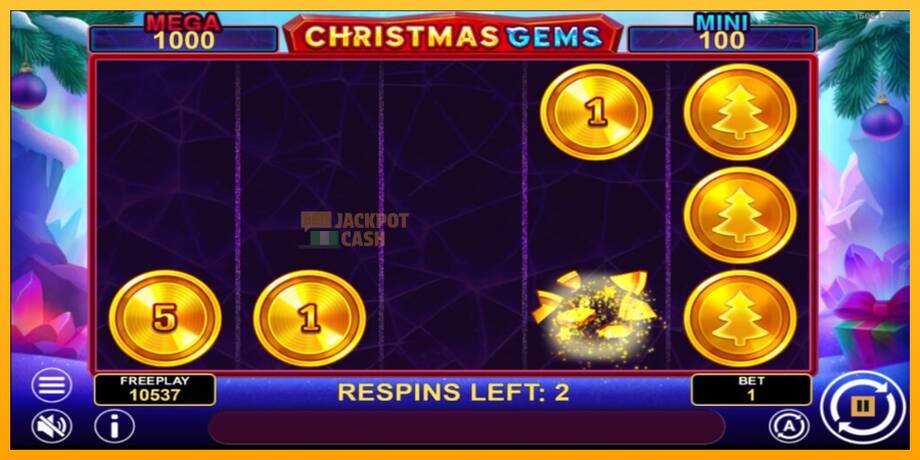 Christmas Gems Hold & Win машина за игри за пари, слика 5