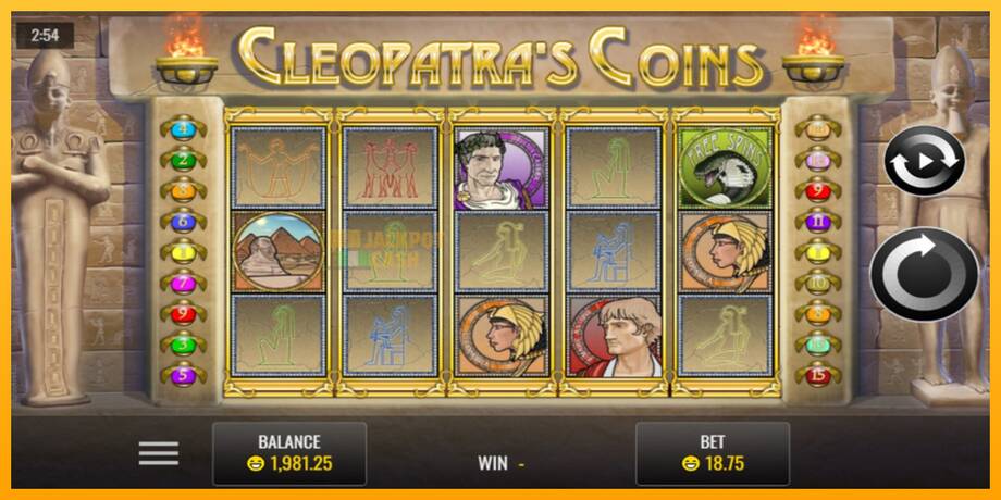 Cleopatra’s Coins машина за игри за пари, слика 1