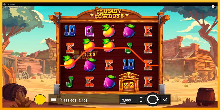 Clumsy Cowboys машина за игри за пари, слика 4