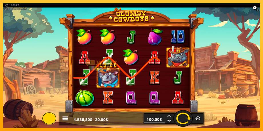 Clumsy Cowboys машина за игри за пари, слика 7