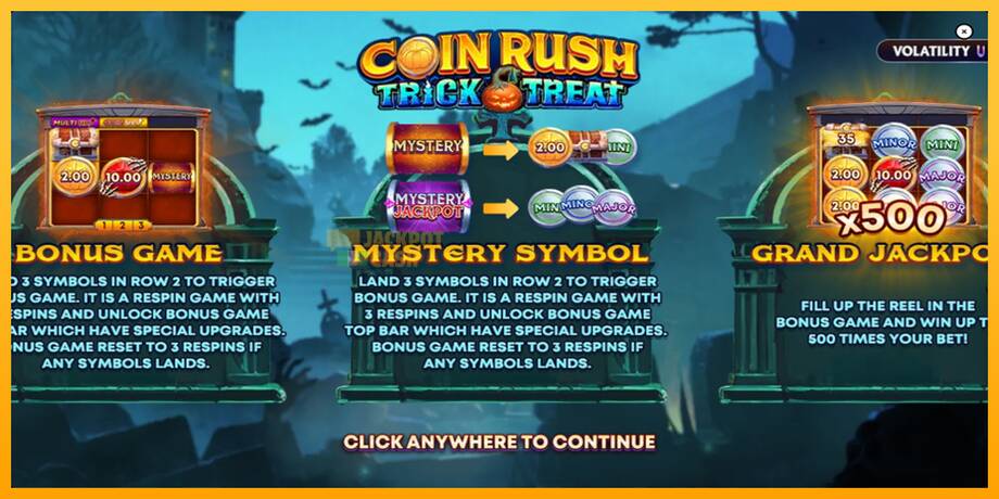 Coin Rush: Trick o Treat машина за игри за пари, слика 1