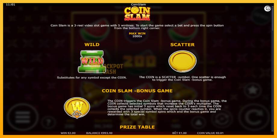 Coin Slam машина за игри за пари, слика 5