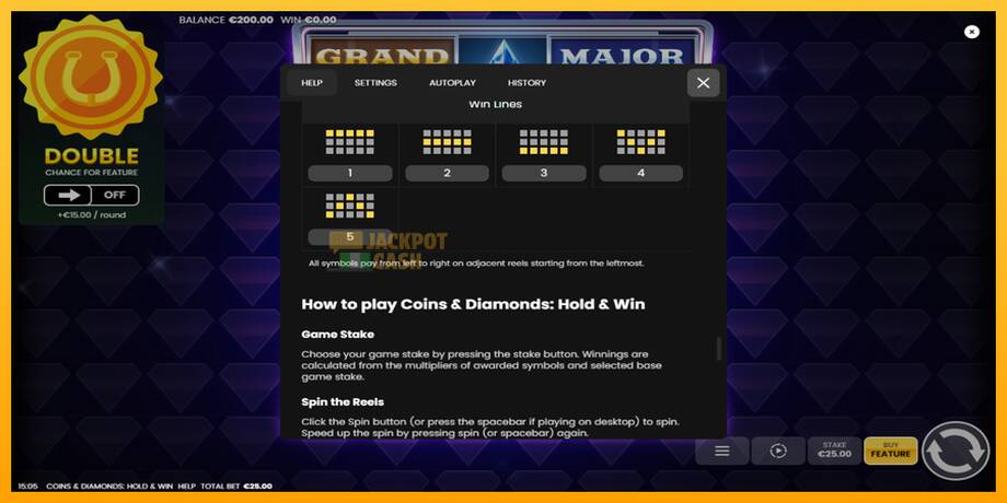 Coins & Diamonds: Hold and Win машина за игри за пари, слика 7