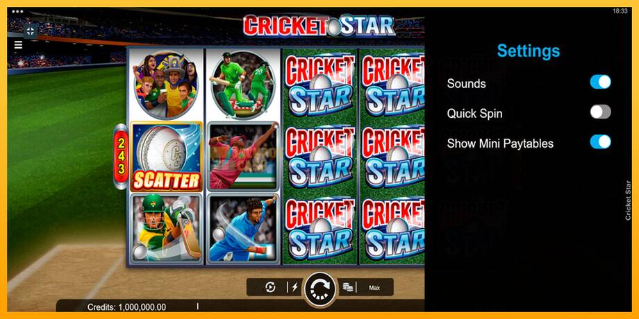 Cricket Star машина за игри за пари, слика 2