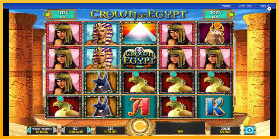 Crown of Egypt машина за игри за пари, слика 1