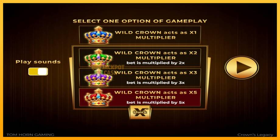 Crowns Legacy машина за игри за пари, слика 1