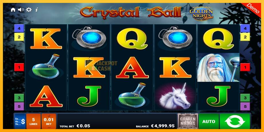 Crystal Ball Golden Nights машина за игри за пари, слика 1