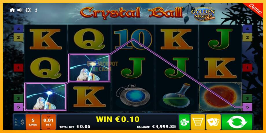 Crystal Ball Golden Nights машина за игри за пари, слика 2