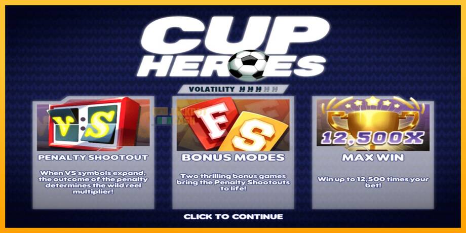 Cup Heroes машина за игри за пари, слика 1