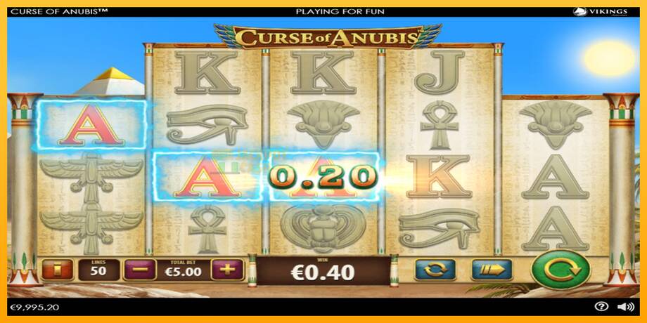 Curse of Anubis машина за игри за пари, слика 2