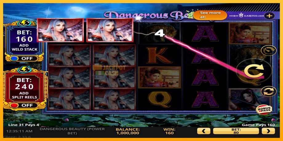 Dangerous Beauty Power Bet машина за игри за пари, слика 3