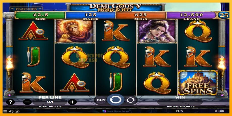 Demi Gods V Hold & Hit машина за игри за пари, слика 2