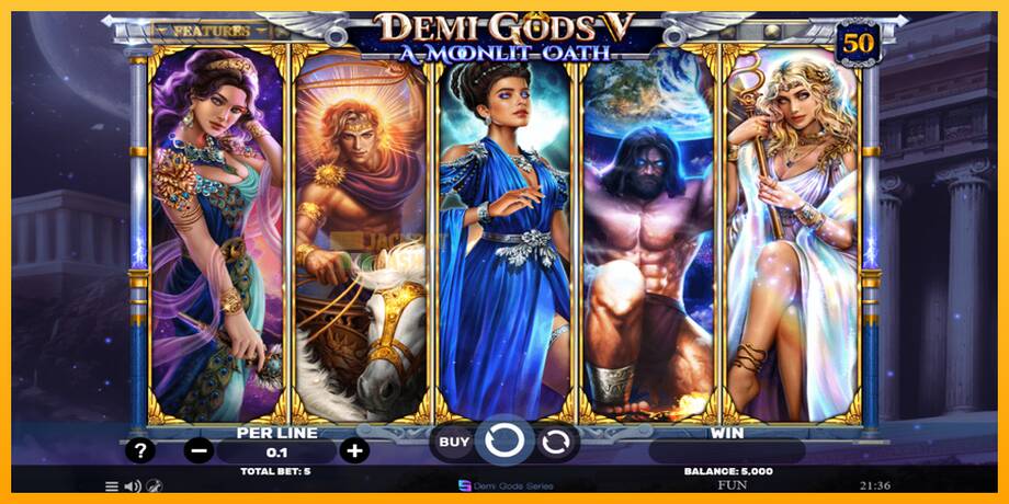 Demi Gods V – A Moonlit Oath машина за игри за пари, слика 2