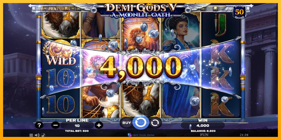 Demi Gods V – A Moonlit Oath машина за игри за пари, слика 4