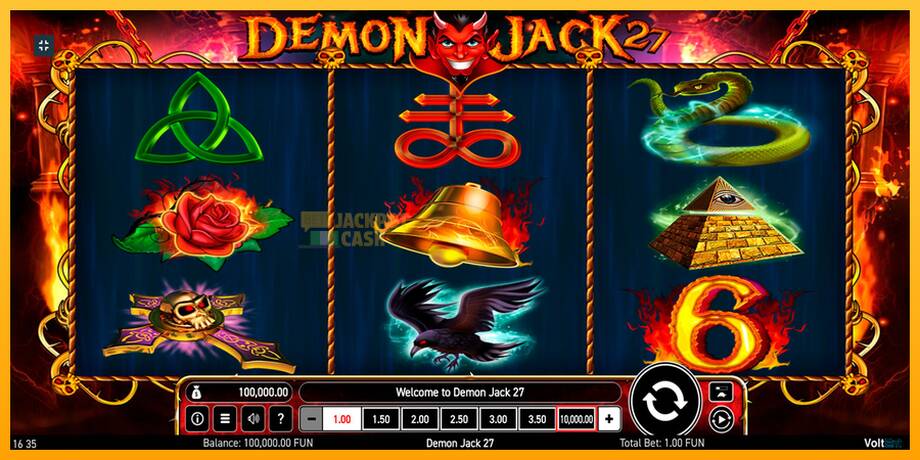 Demon Jack 27 машина за игри за пари, слика 1