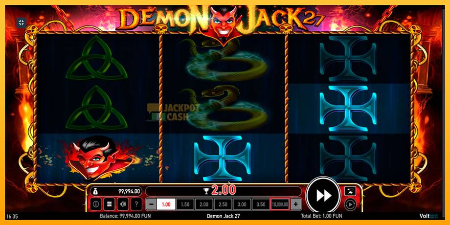 Demon Jack 27 машина за игри за пари, слика 2