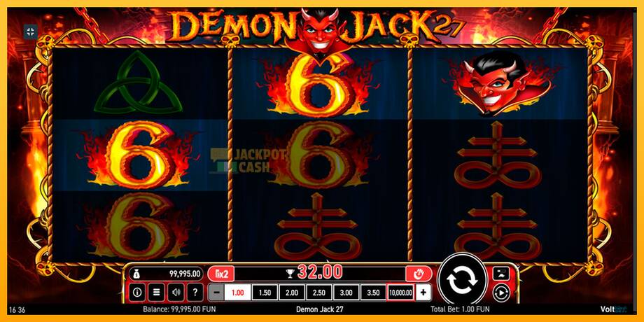 Demon Jack 27 машина за игри за пари, слика 3