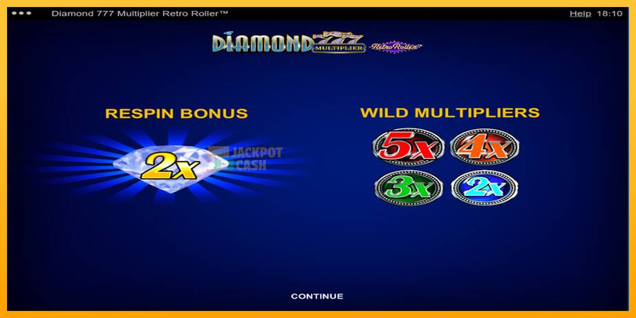 Diamond 777 Multiplier Retro Roller машина за игри за пари, слика 1