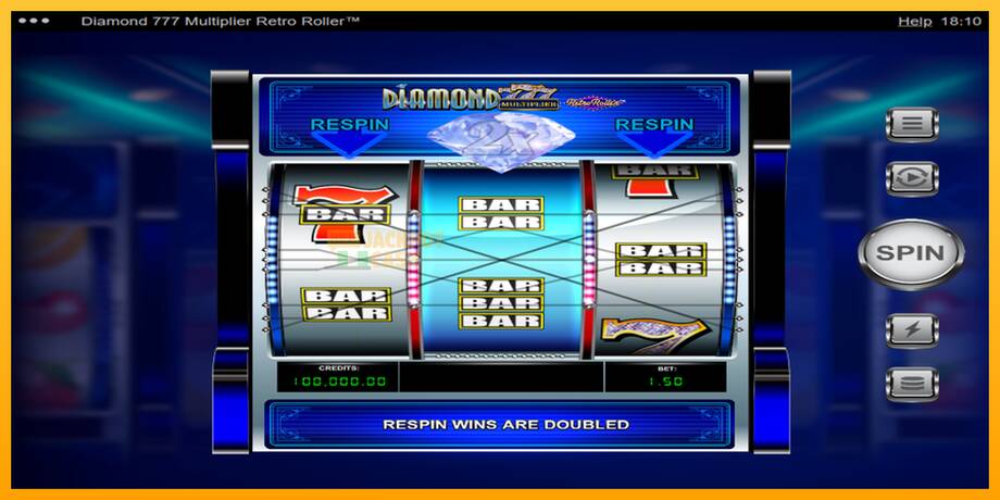 Diamond 777 Multiplier Retro Roller машина за игри за пари, слика 2