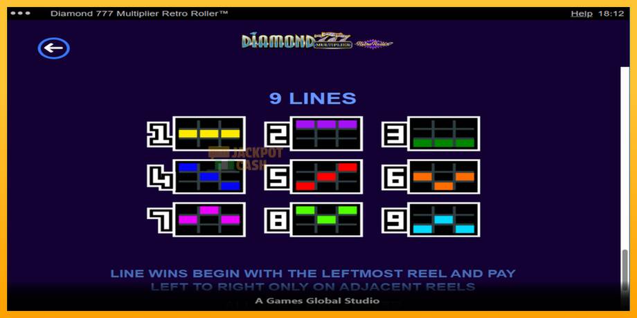 Diamond 777 Multiplier Retro Roller машина за игри за пари, слика 7