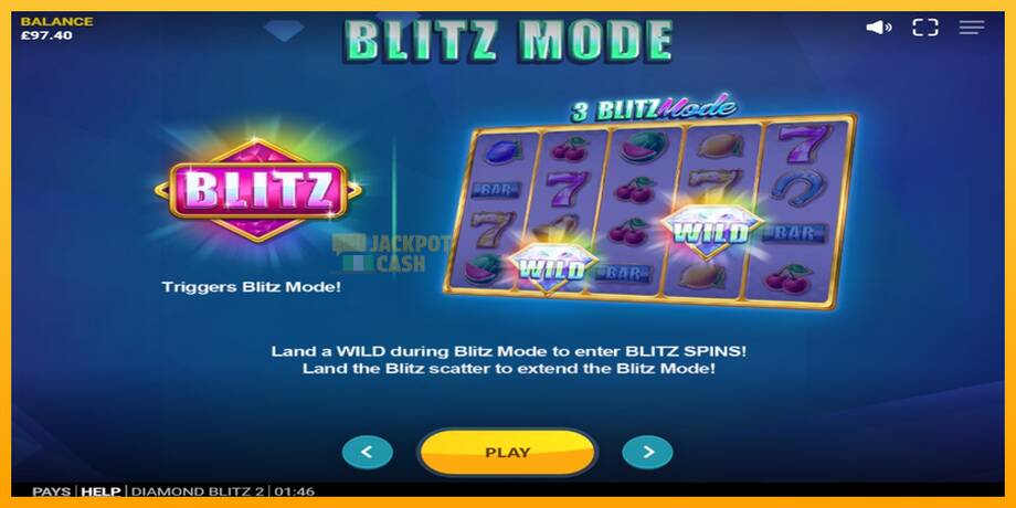 Diamond Blitz 2 машина за игри за пари, слика 5