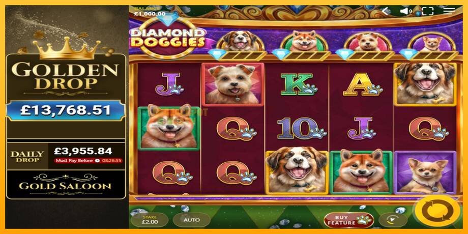 Diamond Doggies машина за игри за пари, слика 1