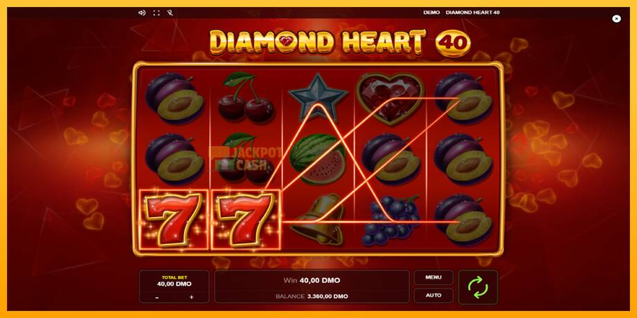 Diamond Heart 40 машина за игри за пари, слика 4