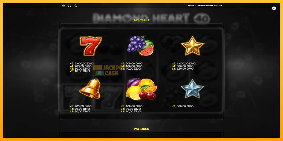 Diamond Heart 40 машина за игри за пари, слика 5