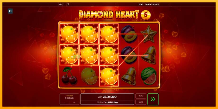 Diamond Heart 5 машина за игри за пари, слика 3