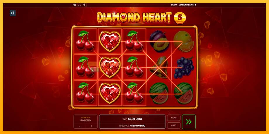 Diamond Heart 5 машина за игри за пари, слика 4