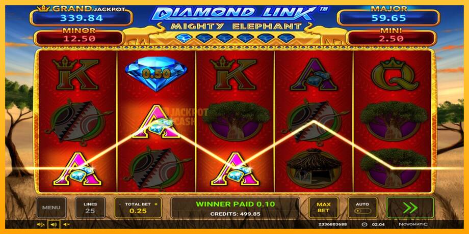 Diamond Link: Mighty Elephant машина за игри за пари, слика 2